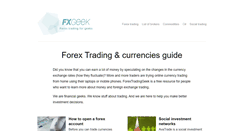 Desktop Screenshot of forextradinggeek.com